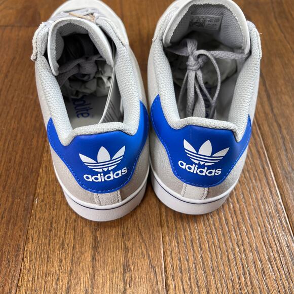 Adidas Campus Vulc Kids  Athletic Shoes Gray Blue Casual Sneakers size 6Y - Picture 4 of 6